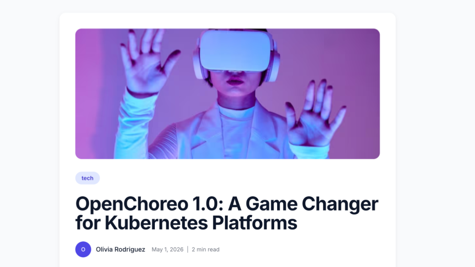 OpenChoreo 1.0: A Game Changer for Kubernetes Platforms